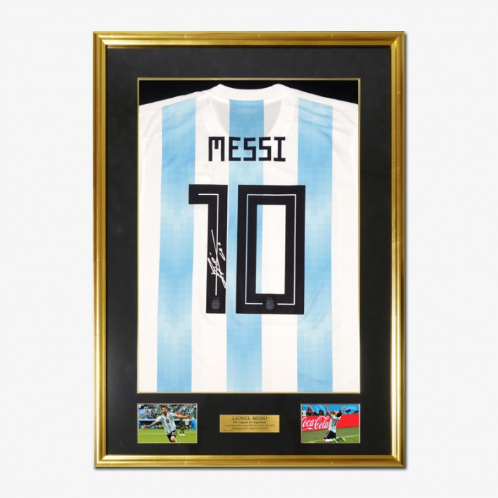 2022年限定カラー リオネル・メッシ Messi 自筆サイン入り アルゼンチンの代表チームユニホーム 通販 