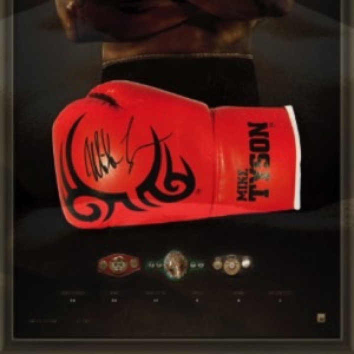 Mike Tyson Signed Boxing Glove [3D Box]