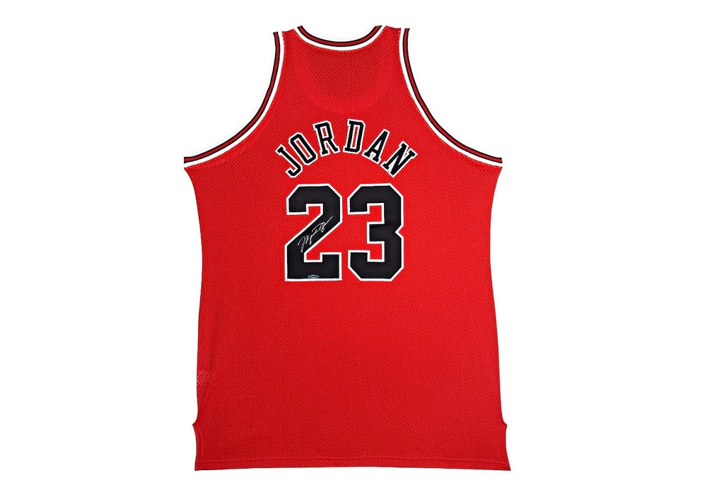 【額入り】マイケル・ジョーダン 直筆サイン入り シカゴ・ブルズ 1997-98アウェイユニフォーム