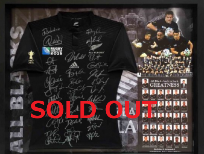 SOLD OUT All Blacks Multi Hand-drawn Autographed 2015 Home Uniform