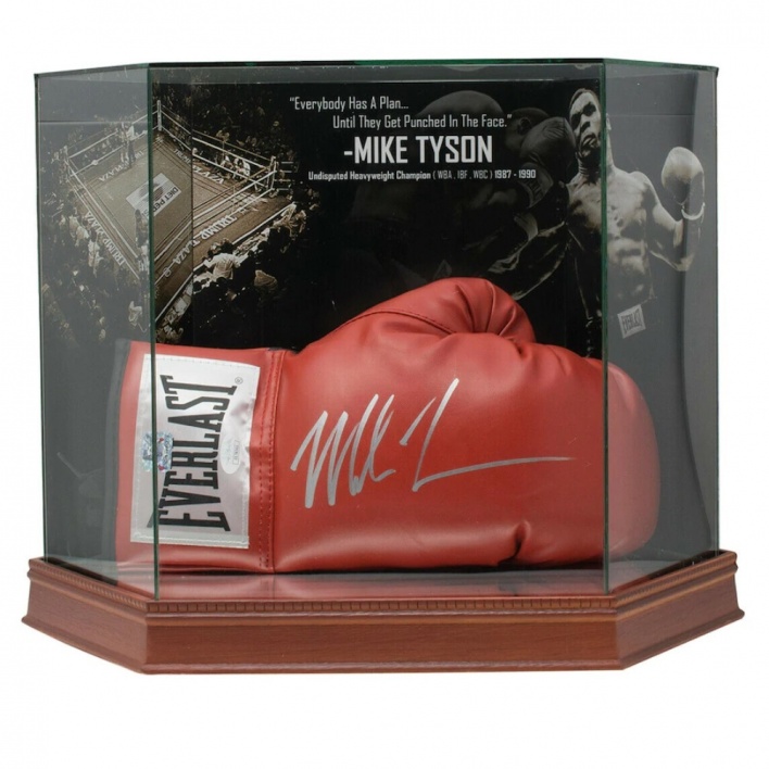 Mike Tyson Signed Grove with special display case